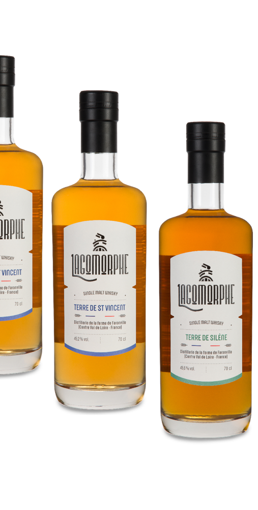 Gamme de whiskies Lagomorphe, ferme-distillerie de Faronville